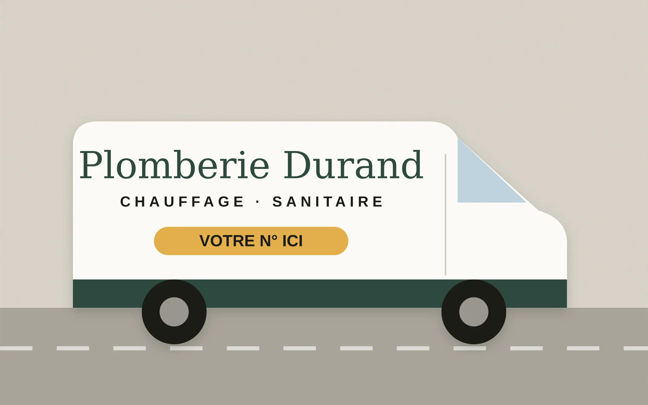 Marquage d’utilitaire pour un artisan